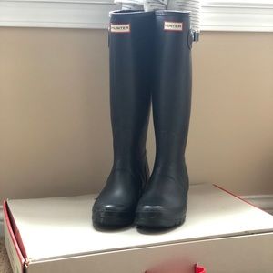 Black Matte Hunter Rain Boots